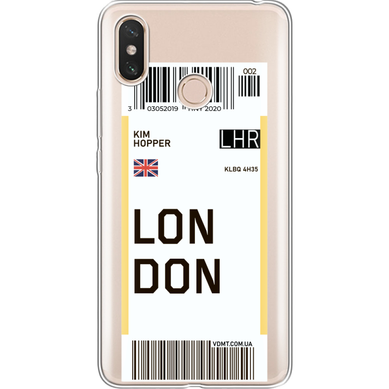Прозрачный чехол Uprint Xiaomi Mi Max 3 Ticket London