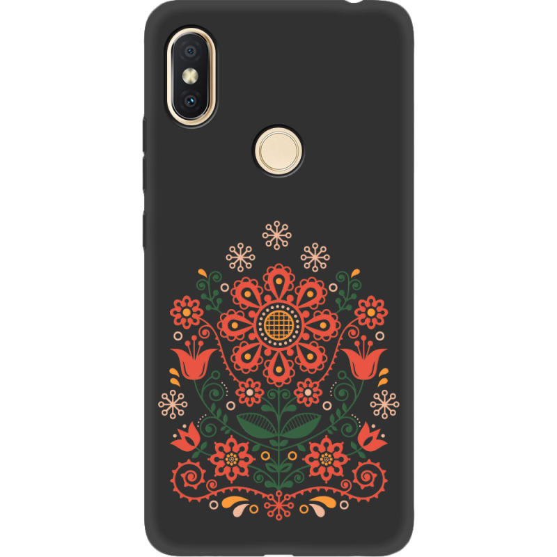Черный чехол Uprint Xiaomi Redmi S2 Ukrainian Ornament