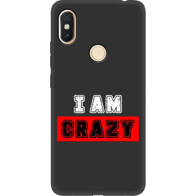 Черный чехол Uprint Xiaomi Redmi S2 I'm Crazy