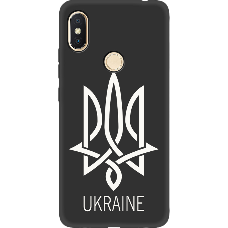 Черный чехол Uprint Xiaomi Redmi S2 Тризуб монограмма ukraine