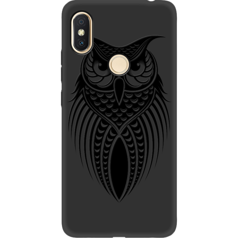 Черный чехол Uprint Xiaomi Redmi S2 Owl