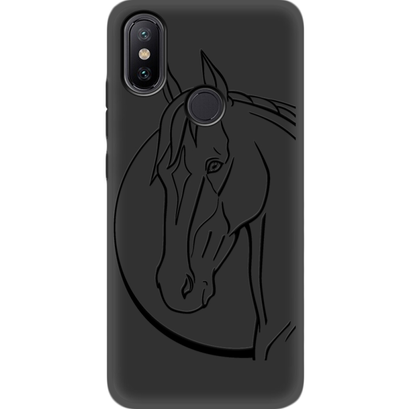 Черный чехол Uprint Xiaomi Mi 6X / A2 Horse
