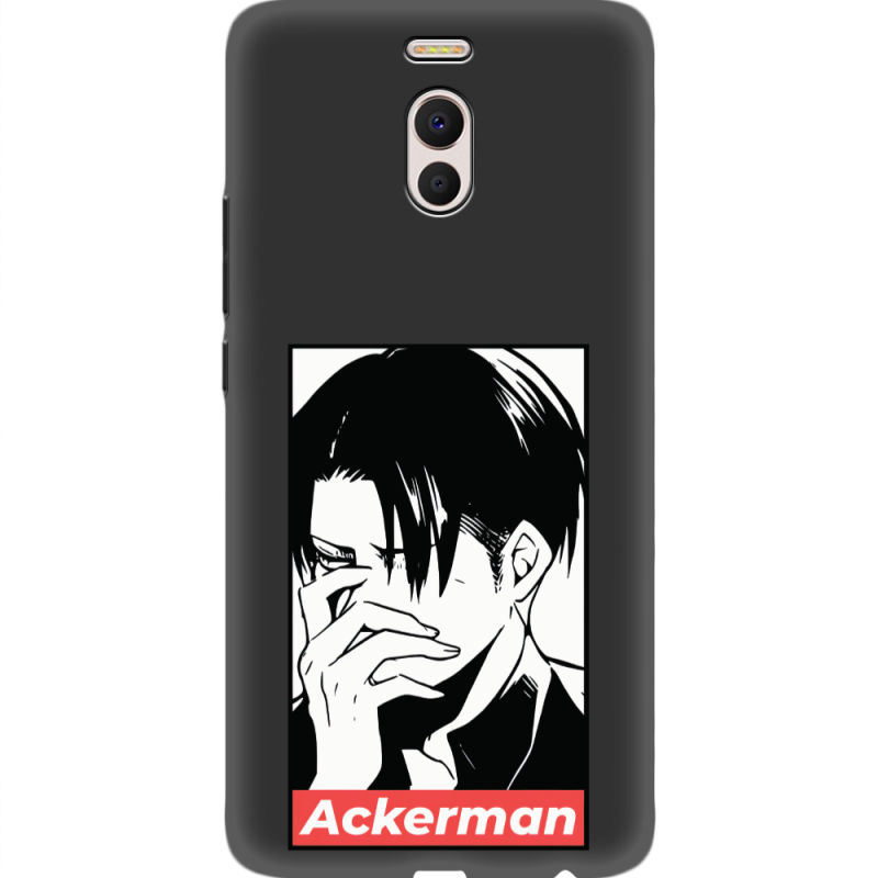Черный чехол Uprint Meizu M6 Note Attack On Titan - Ackerman