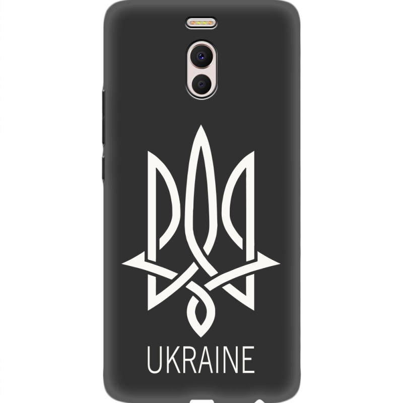 Черный чехол Uprint Meizu M6 Note Тризуб монограмма ukraine