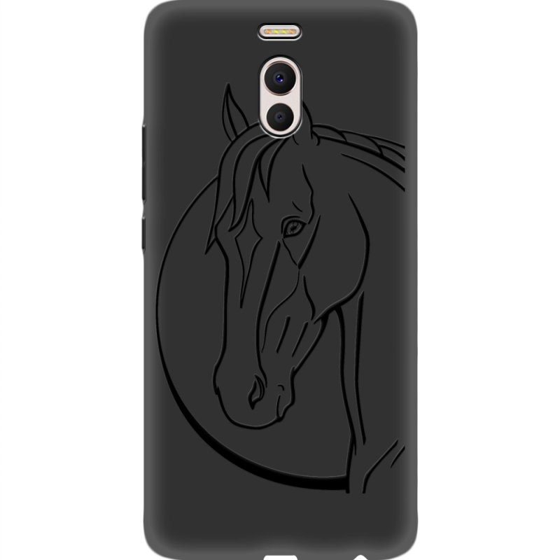 Черный чехол Uprint Meizu M6 Note Horse