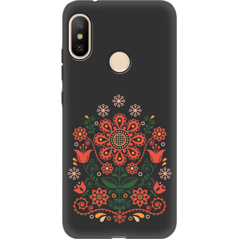 Черный чехол Uprint Xiaomi Mi A2 Lite Ukrainian Ornament