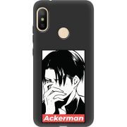 Черный чехол Uprint Xiaomi Mi A2 Lite Attack On Titan - Ackerman