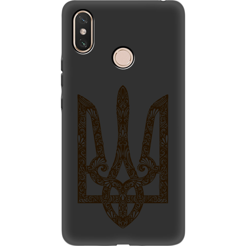 Черный чехол Uprint Xiaomi Mi Max 3 Ukrainian Trident