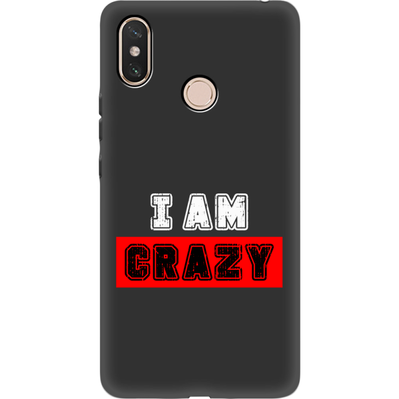 Черный чехол Uprint Xiaomi Mi Max 3 I'm Crazy