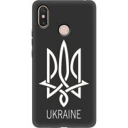 Черный чехол Uprint Xiaomi Mi Max 3 Тризуб монограмма ukraine