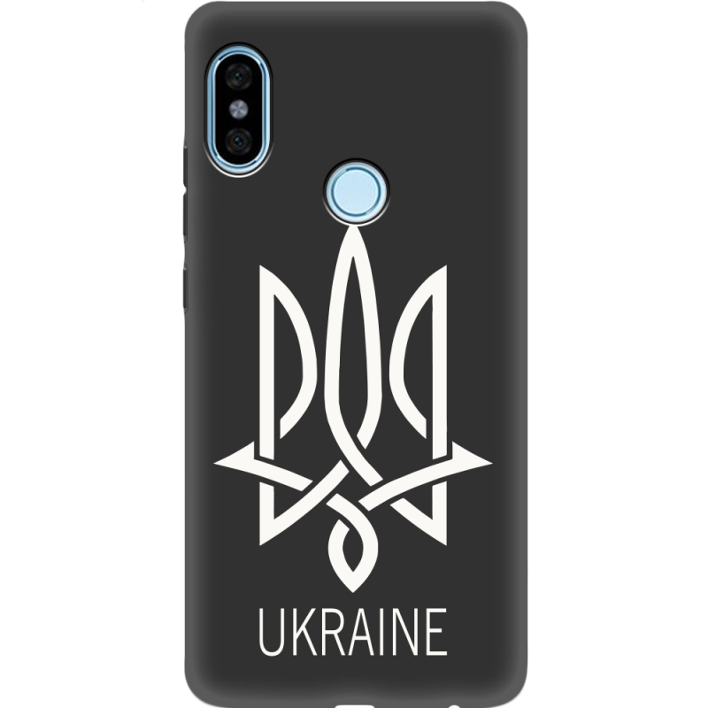 Черный чехол Uprint Xiaomi Redmi Note 5 / Note 5 Pro Тризуб монограмма ukraine