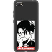 Черный чехол Uprint Xiaomi Redmi 6A Attack On Titan - Ackerman