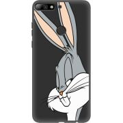 Черный чехол Uprint Huawei Y7 Prime 2018 / Honor 7C Pro Lucky Rabbit