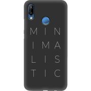 Черный чехол Uprint Huawei P20 Lite Minimalistic