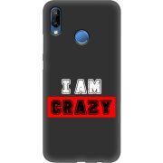 Черный чехол Uprint Huawei P20 Lite I'm Crazy
