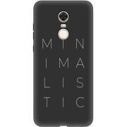 Черный чехол Uprint Xiaomi Redmi 5 Plus Minimalistic