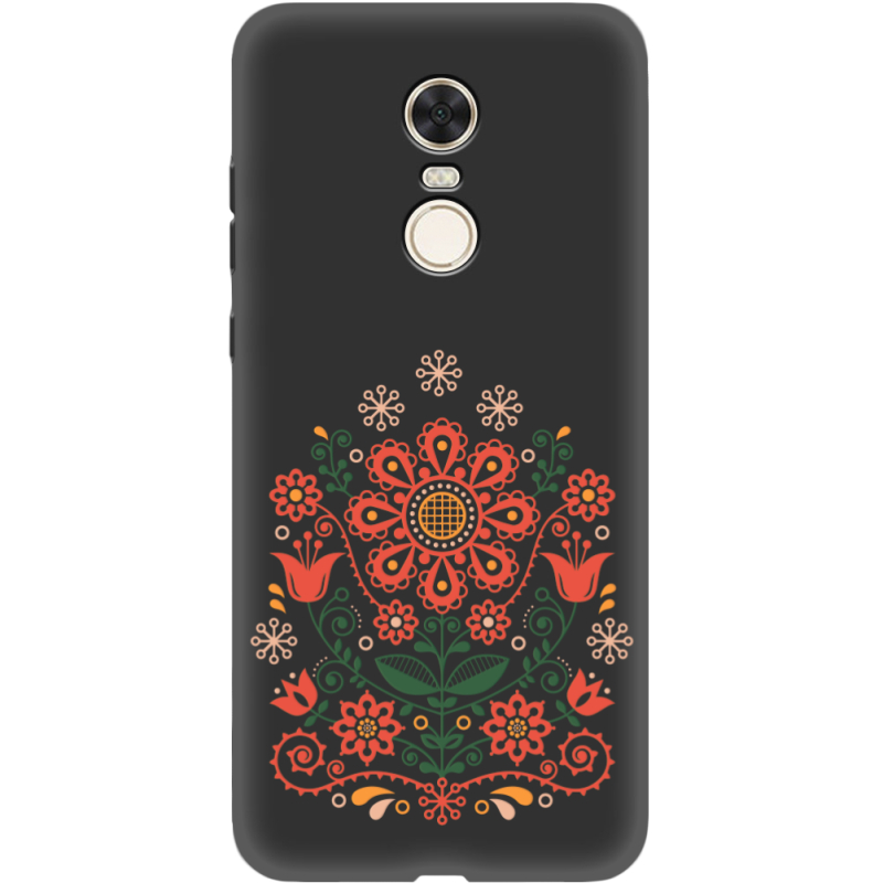 Черный чехол Uprint Xiaomi Redmi 5 Plus Ukrainian Ornament