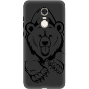 Черный чехол Uprint Xiaomi Redmi 5 Plus Grizzly Bear