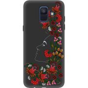 Черный чехол Uprint Samsung A600 Galaxy A6 2018 3D Ukrainian Muse