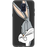 Черный чехол Uprint Samsung A600 Galaxy A6 2018 Lucky Rabbit
