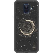 Черный чехол Uprint Samsung A600 Galaxy A6 2018 Moon