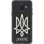 Черный чехол Uprint Samsung A600 Galaxy A6 2018 Тризуб монограмма ukraine