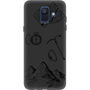 Черный чехол Uprint Samsung A600 Galaxy A6 2018 Mountains