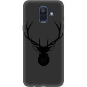 Черный чехол Uprint Samsung A600 Galaxy A6 2018 Deer