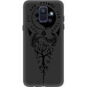 Черный чехол Uprint Samsung A600 Galaxy A6 2018 Hugin and Munin