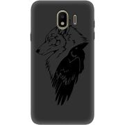 Черный чехол Uprint Samsung J400 Galaxy J4 2018 Wolf and Raven