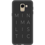 Черный чехол Uprint Samsung J600 Galaxy J6 2018 Minimalistic