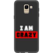 Черный чехол Uprint Samsung J600 Galaxy J6 2018 I'm Crazy