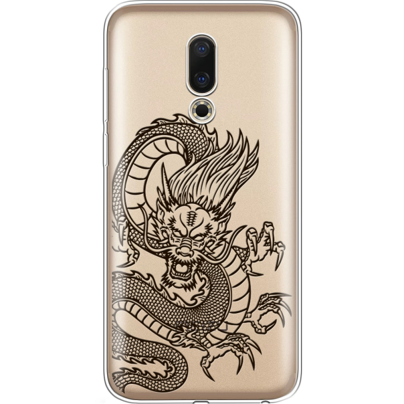 Прозрачный чехол Uprint Meizu 16 Chinese Dragon