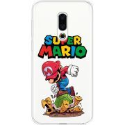 Прозрачный чехол Uprint Meizu 16th Super Mario