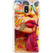 Чехол Uprint Samsung J260 Galaxy J2 Core Yellow Girl Pop Art