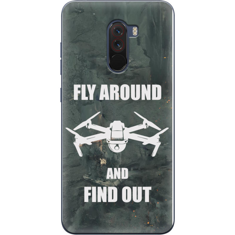 Чехол Uprint Xiaomi Pocophone F1 Дрон Fly Around