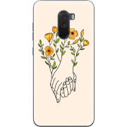 Чехол Uprint Xiaomi Pocophone F1 Flower Hands