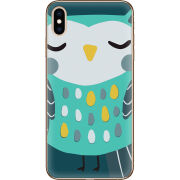 Чехол Uprint Apple iPhone XS Max Green Owl