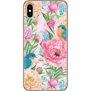 Чехол Uprint Apple iPhone XS Max Birds in Flowers