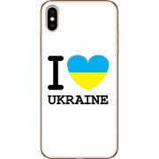 Чехол Uprint Apple iPhone XS Max I love Ukraine