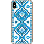 Чехол Uprint Apple iPhone XS Max Блакитний Орнамент
