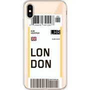 Прозрачный чехол Uprint Apple iPhone XS Max Ticket London
