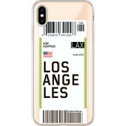 Прозрачный чехол Uprint Apple iPhone XS Max Ticket Los Angeles