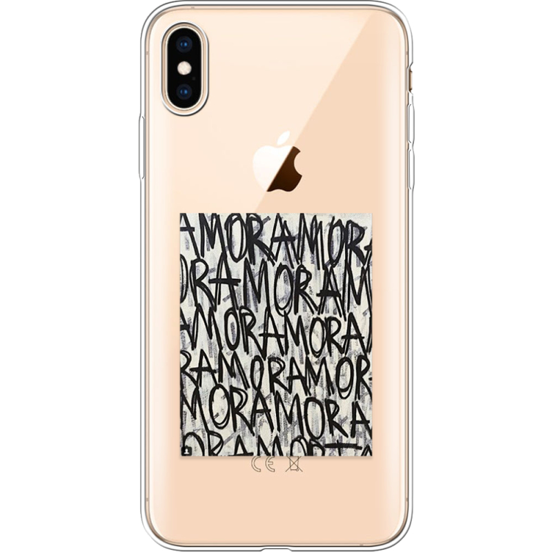 Прозрачный чехол Uprint Apple iPhone XS Max Amor Amor
