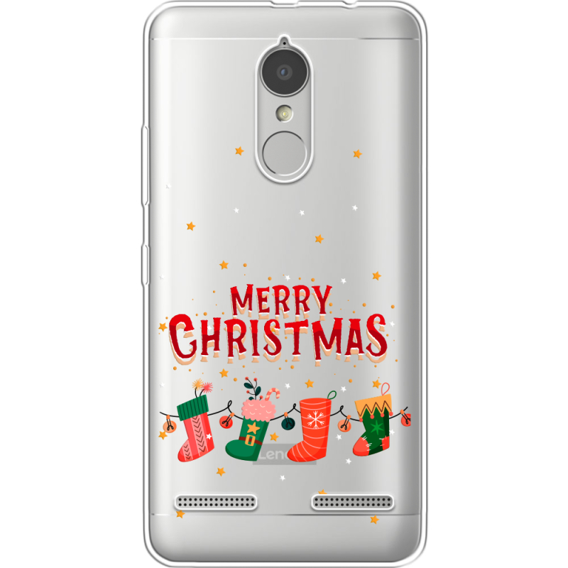 Прозрачный чехол Uprint Lenovo K6 K33a48 Merry Christmas