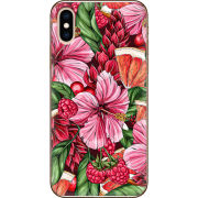 Чехол Uprint Apple iPhone XS Tropical Flowers