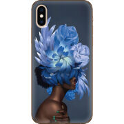 Чехол Uprint Apple iPhone XS Exquisite Blue Flowers