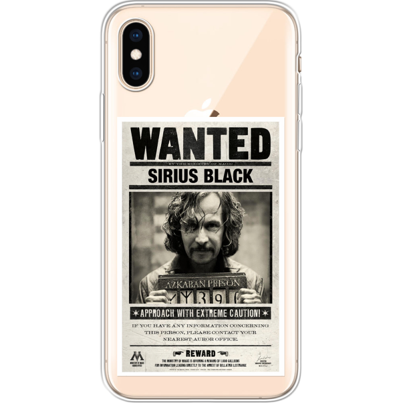 Прозрачный чехол Uprint Apple iPhone XS Sirius Black