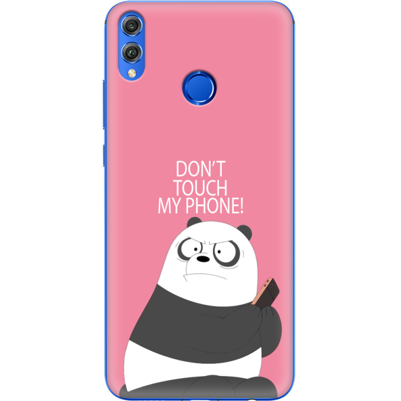 Чехол Uprint Honor 8x Dont Touch My Phone Panda