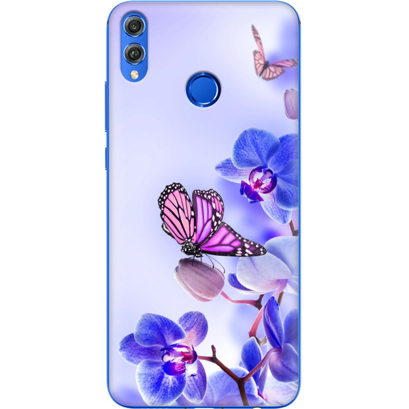Чехол Uprint Honor 8x Orchids and Butterflies